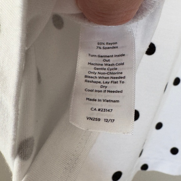 Talbots polka dot shirt - Picture 3 of 5